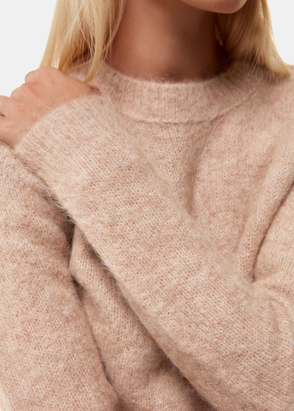 Whistles Alpaca Mix Fluffy Knitwear Neutral | US-25496PKJW