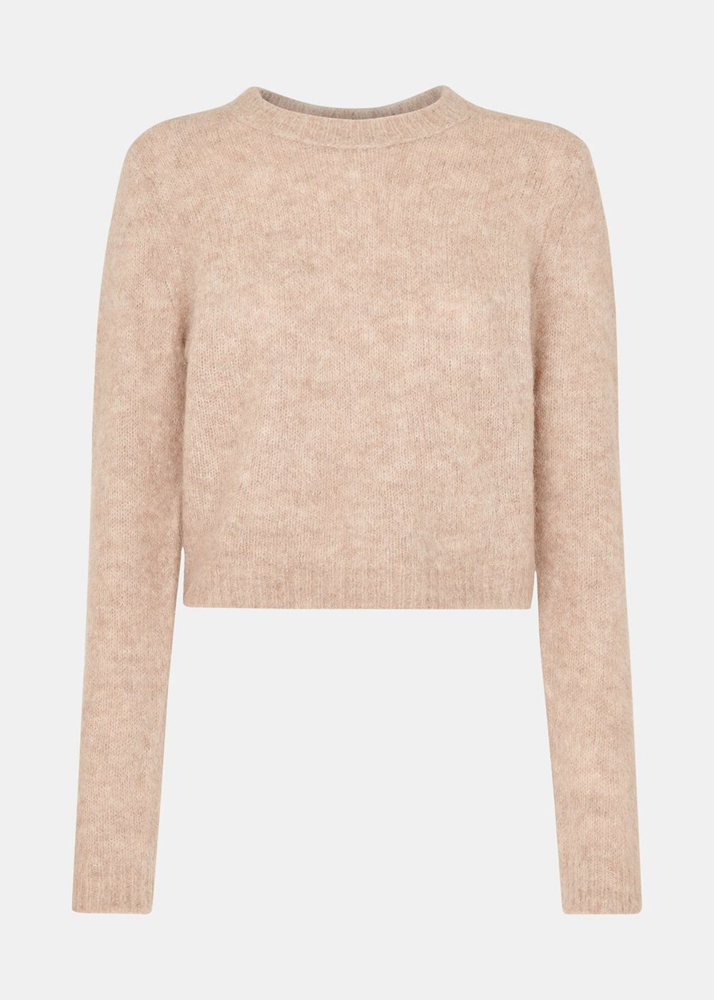 Whistles Alpaca Mix Fluffy Knitwear Neutral | US-25496PKJW