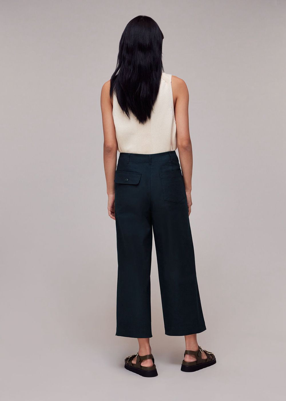 Whistles Amber Chino Pants Navy | US-61897QJTF