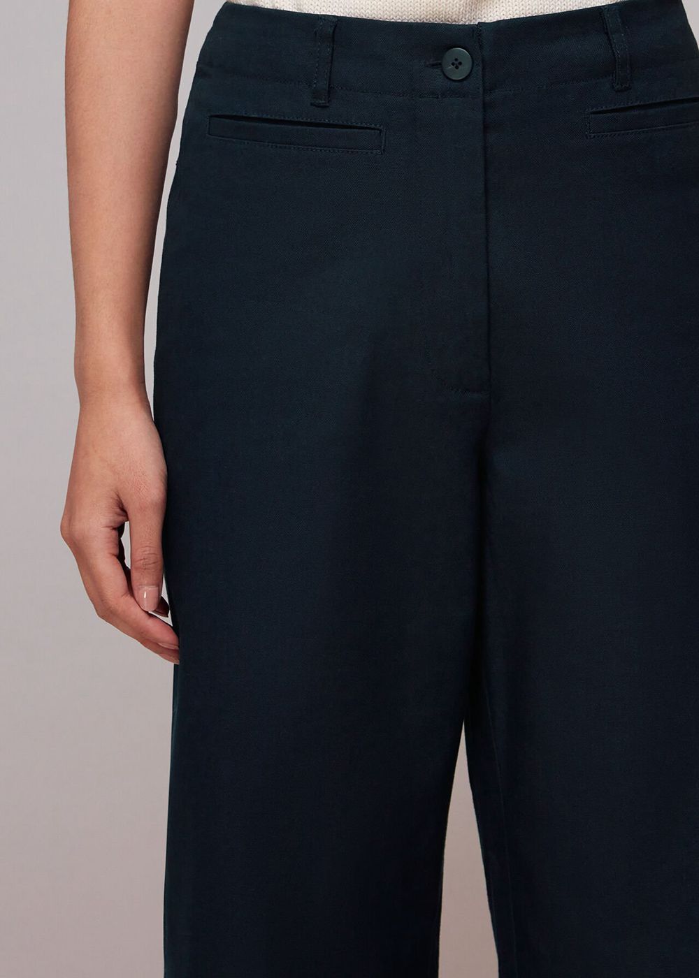 Whistles Amber Chino Pants Navy | US-61897QJTF