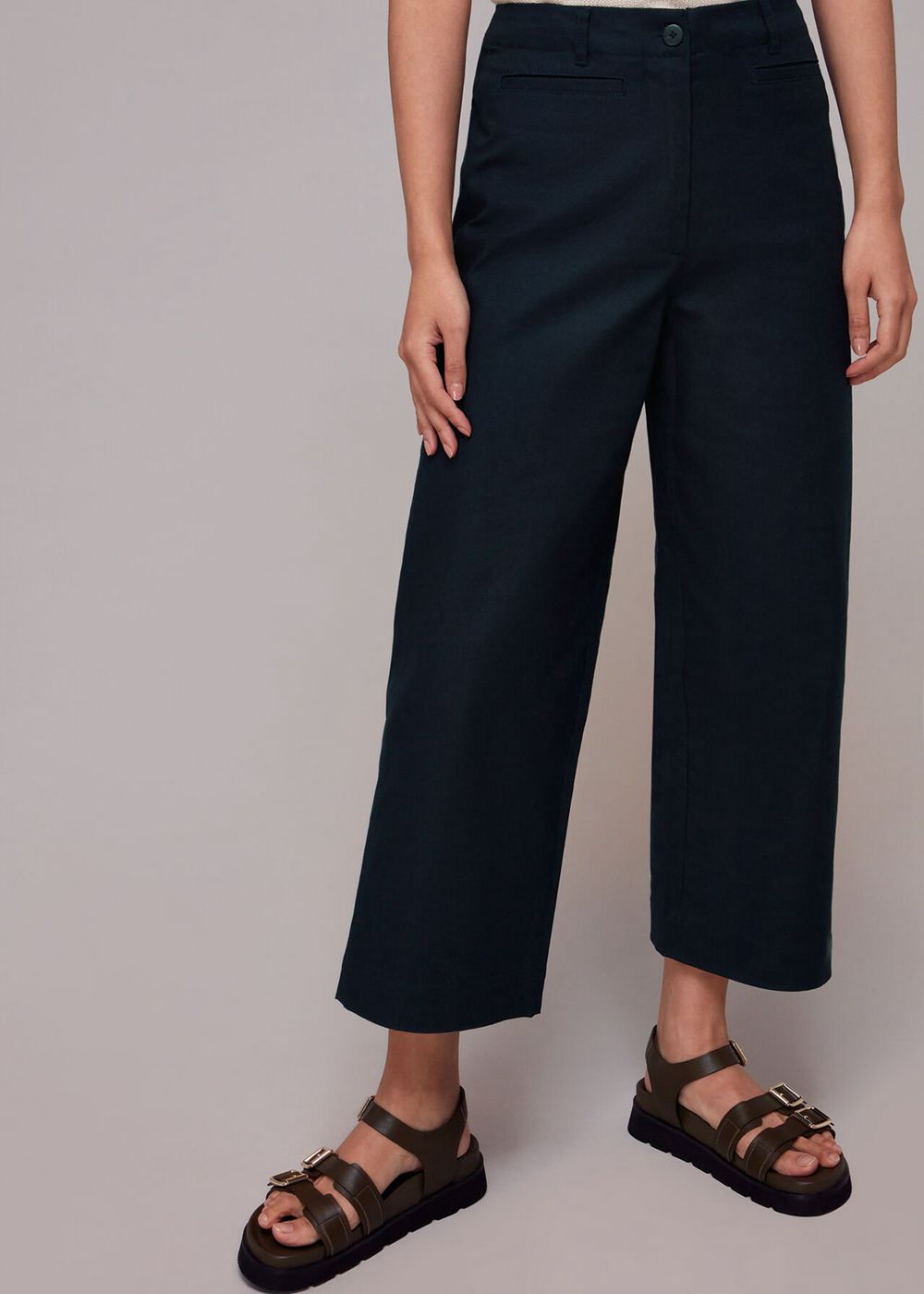 Whistles Amber Chino Pants Navy | US-61897QJTF