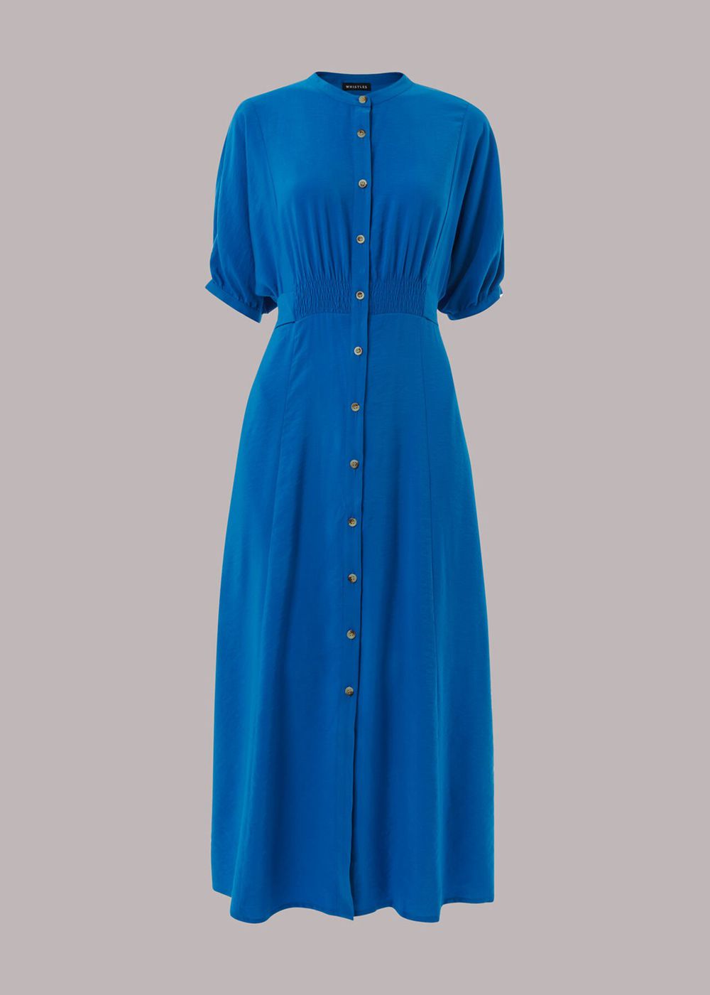 Whistles Amber Midi Dress Blue | US-63097WQND