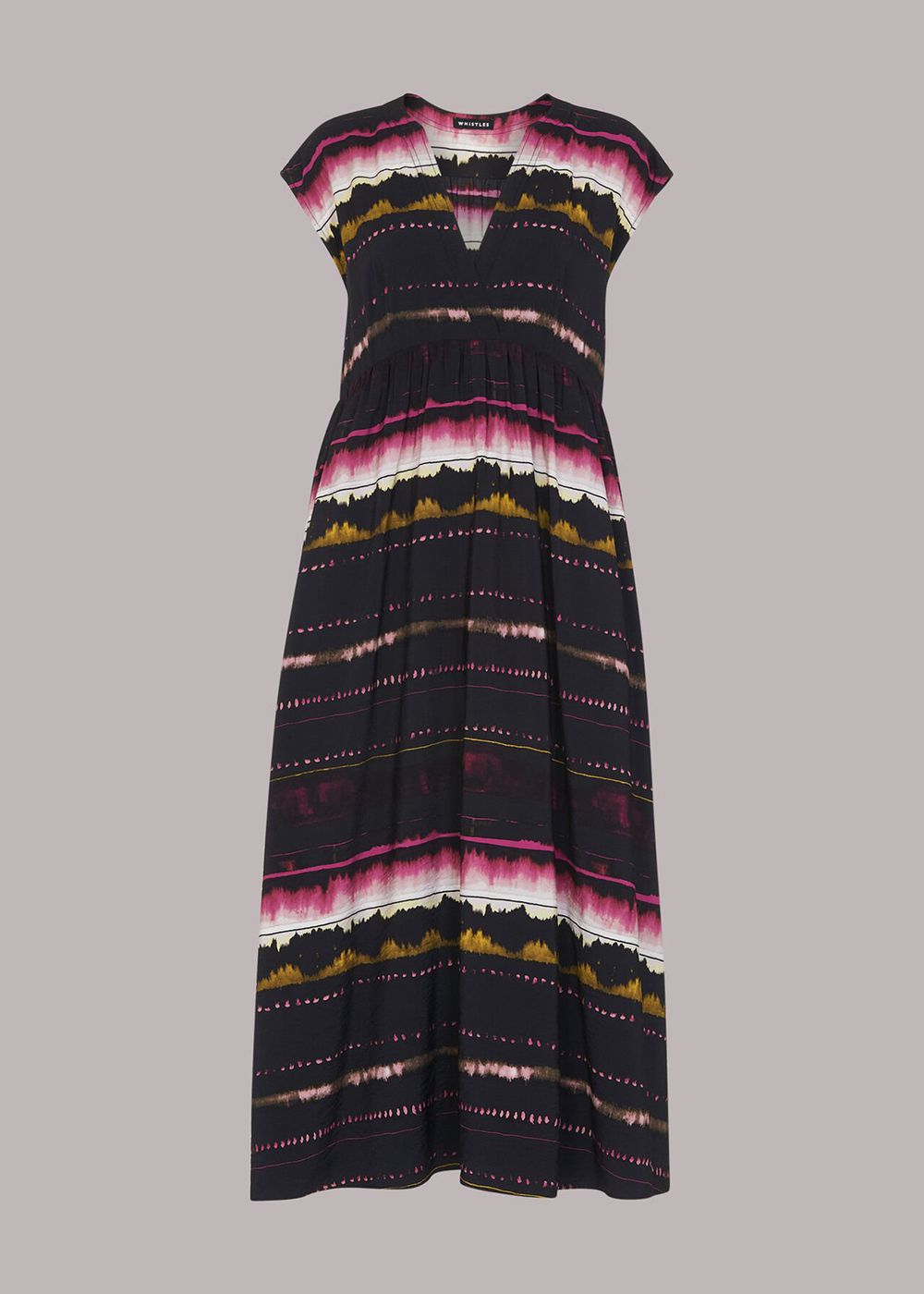 Whistles Amelie Shibori Trapeze Dress Multicolor | US-80765KYWO