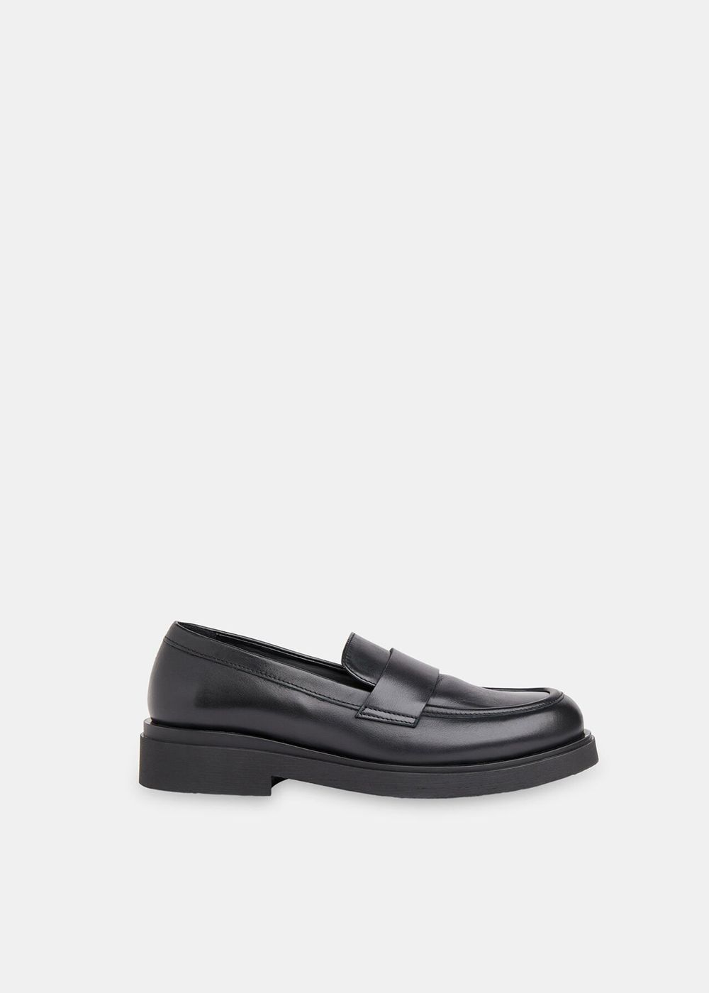 Whistles Ames Chunky Loafers Black | US-79461ATUI