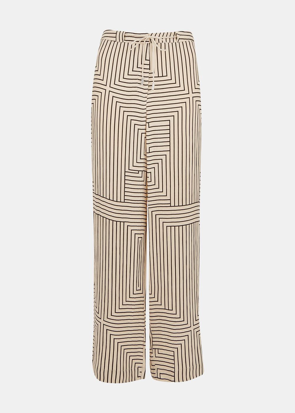 Whistles Angled Stripe Pants White / Multicolor | US-75693KXUC