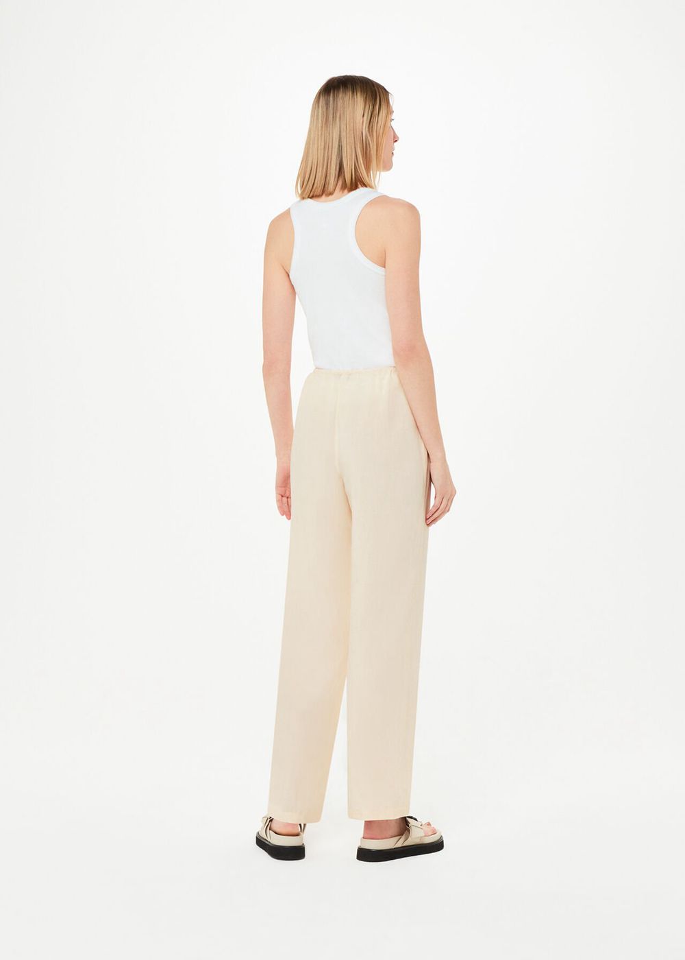 Whistles Anika Tie Front Pants White / Multicolor | US-76482BPYK