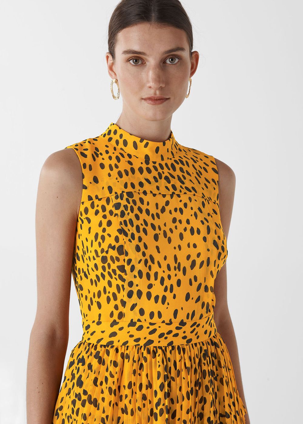 Whistles Animal Print Tiered Dress Yellow / Multicolor | US-80496PCLZ