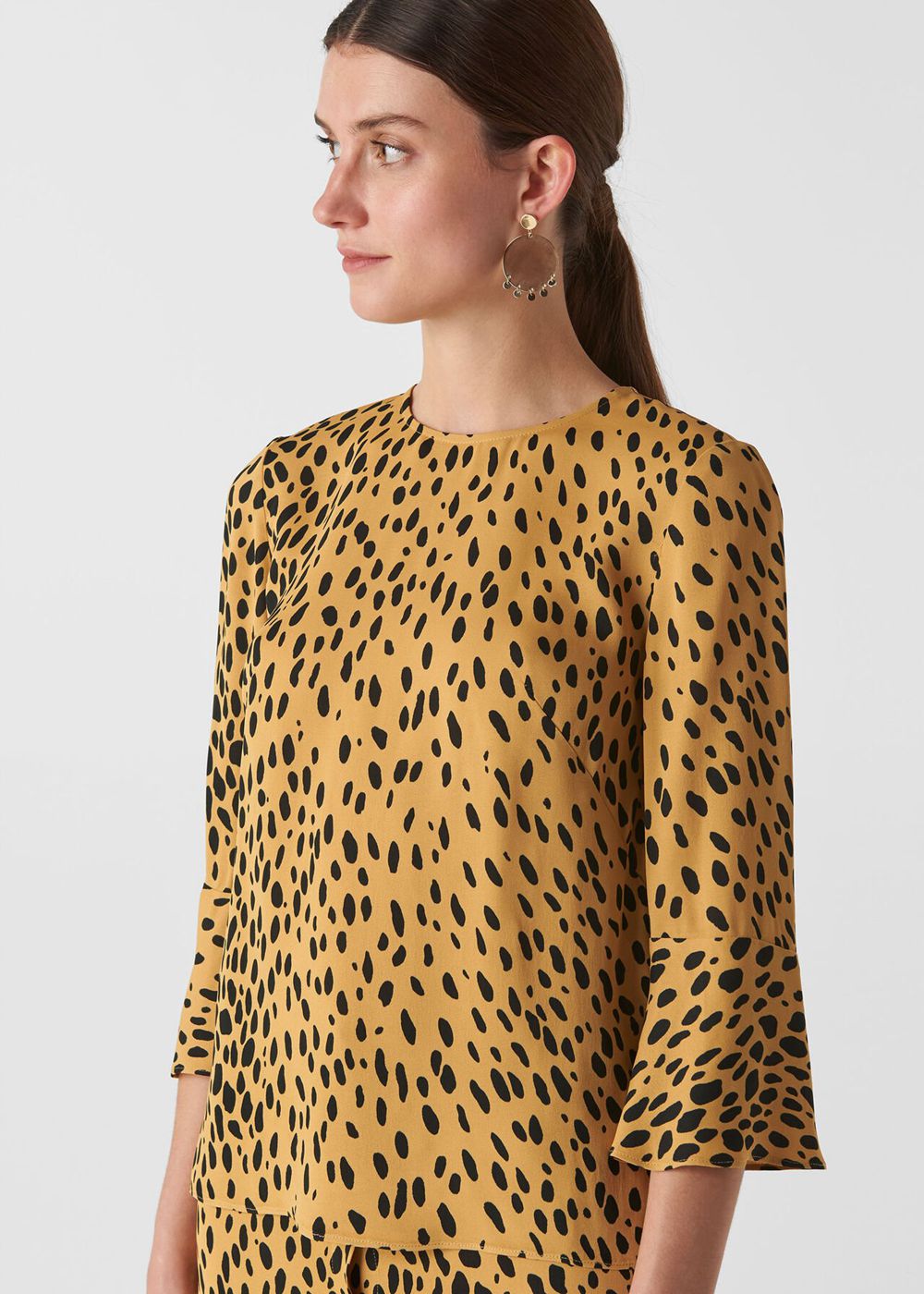 Whistles Animal Print Top Cream / Multicolor | US-31865HIYX