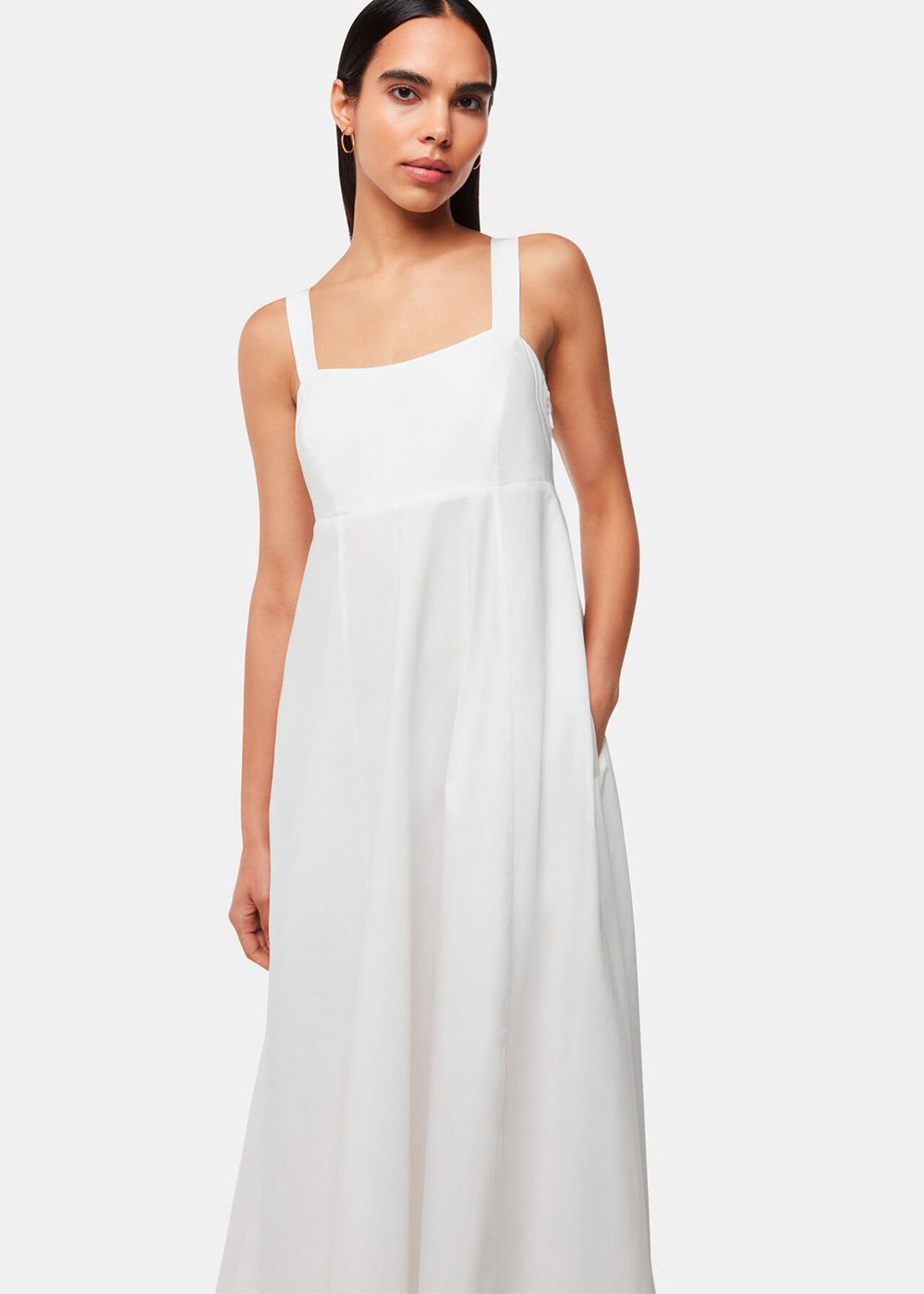 Whistles Anna Dress White | US-53986BGRP