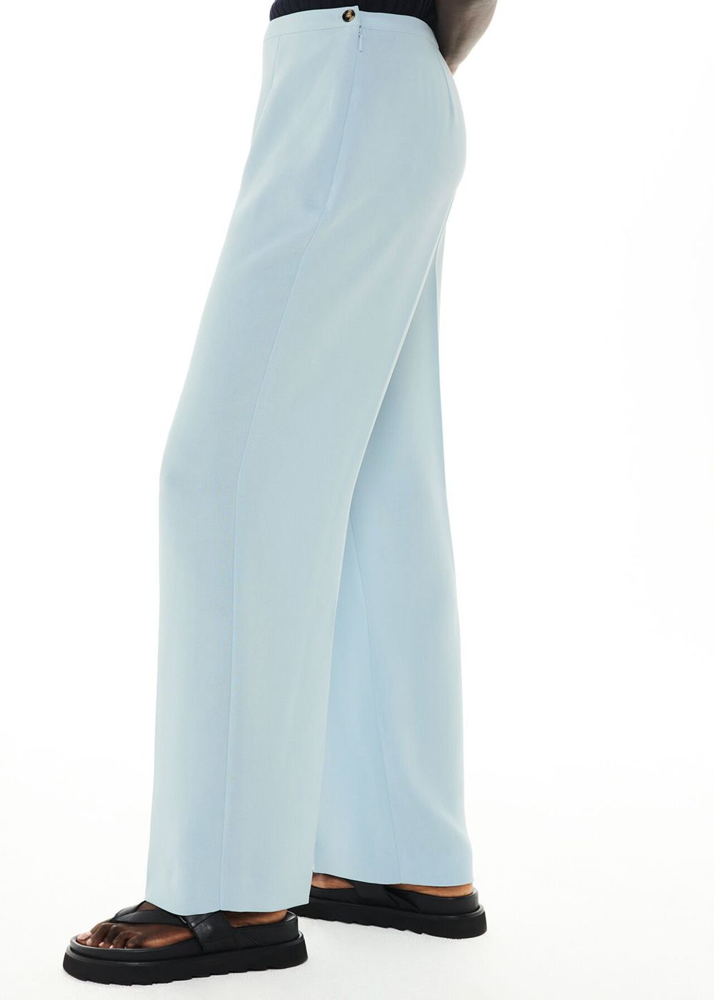 Whistles Anna Full Length Pants Blue | US-06513WYIF