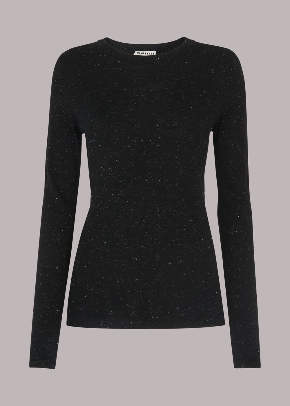 Whistles Annie Sparkle Sweater Black | US-12836HRBT