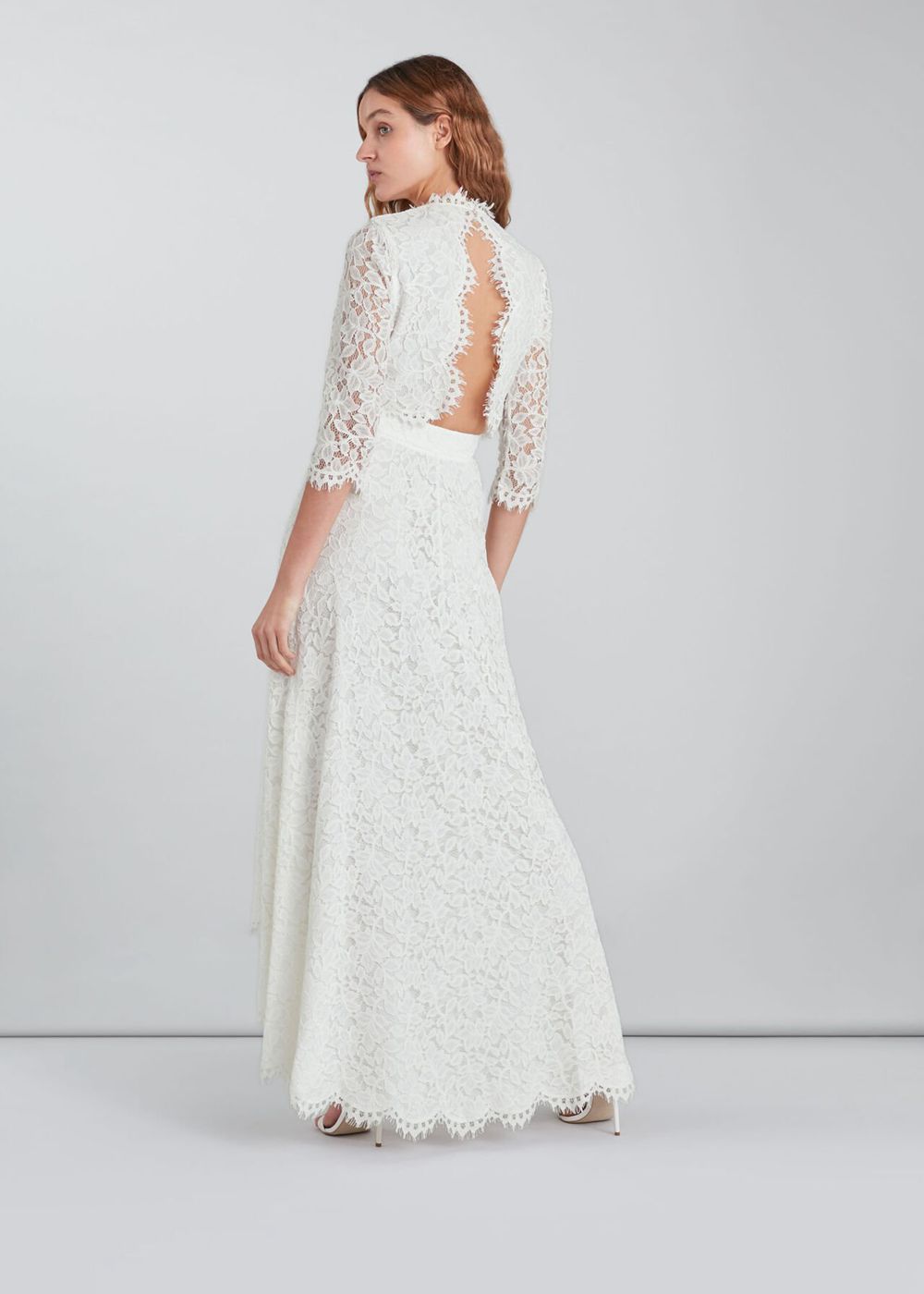 Whistles Ariane Lace Wedding Co Ord Dress White / Multicolor | US-86405PWDM