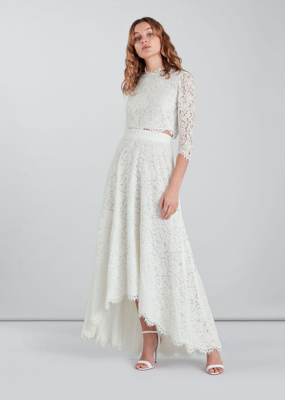 Whistles Ariane Lace Wedding Co Ord Dress White / Multicolor | US-86405PWDM