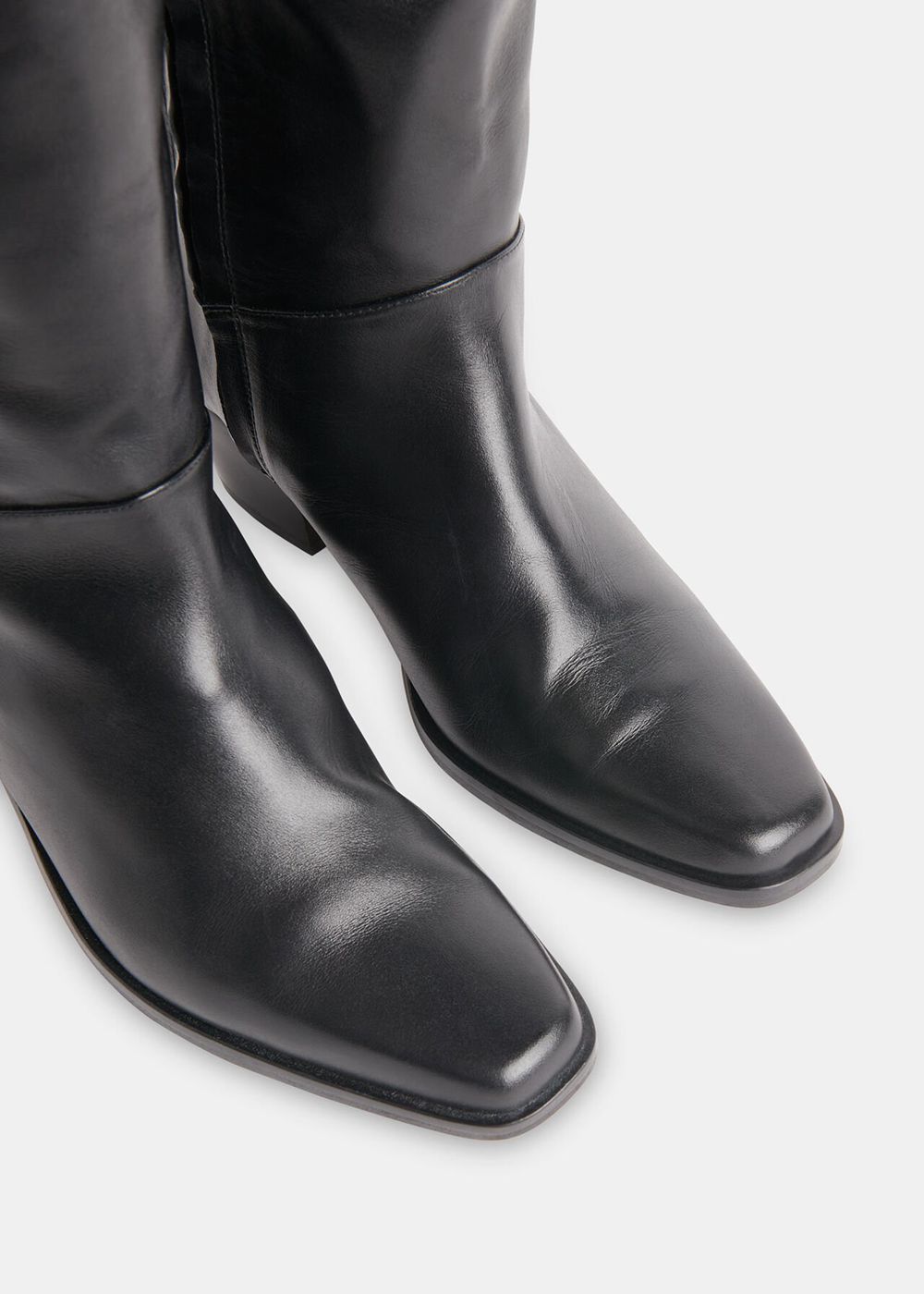 Whistles Asa Western Boots Black | US-48659PWFX