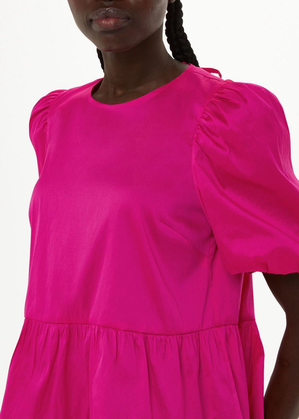 Whistles Aubrey Tiered Dress Pink | US-63127TVHQ