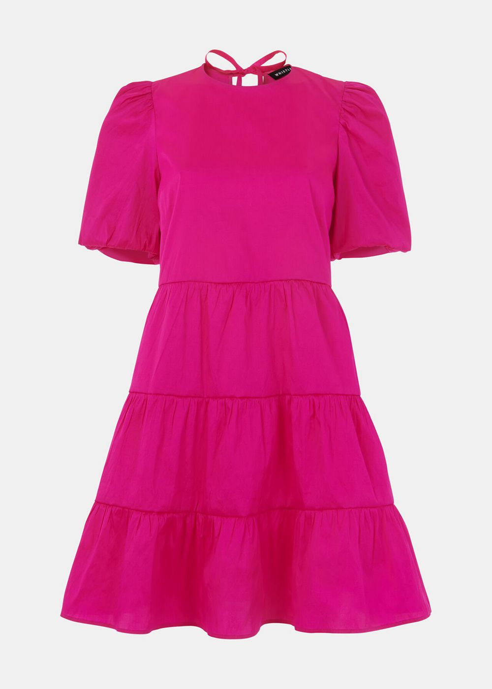 Whistles Aubrey Tiered Dress Pink | US-63127TVHQ