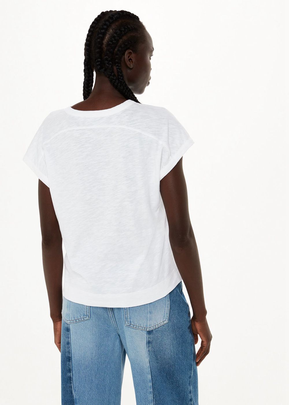 Whistles Aubrie Button Through Top White | US-60953IFPG