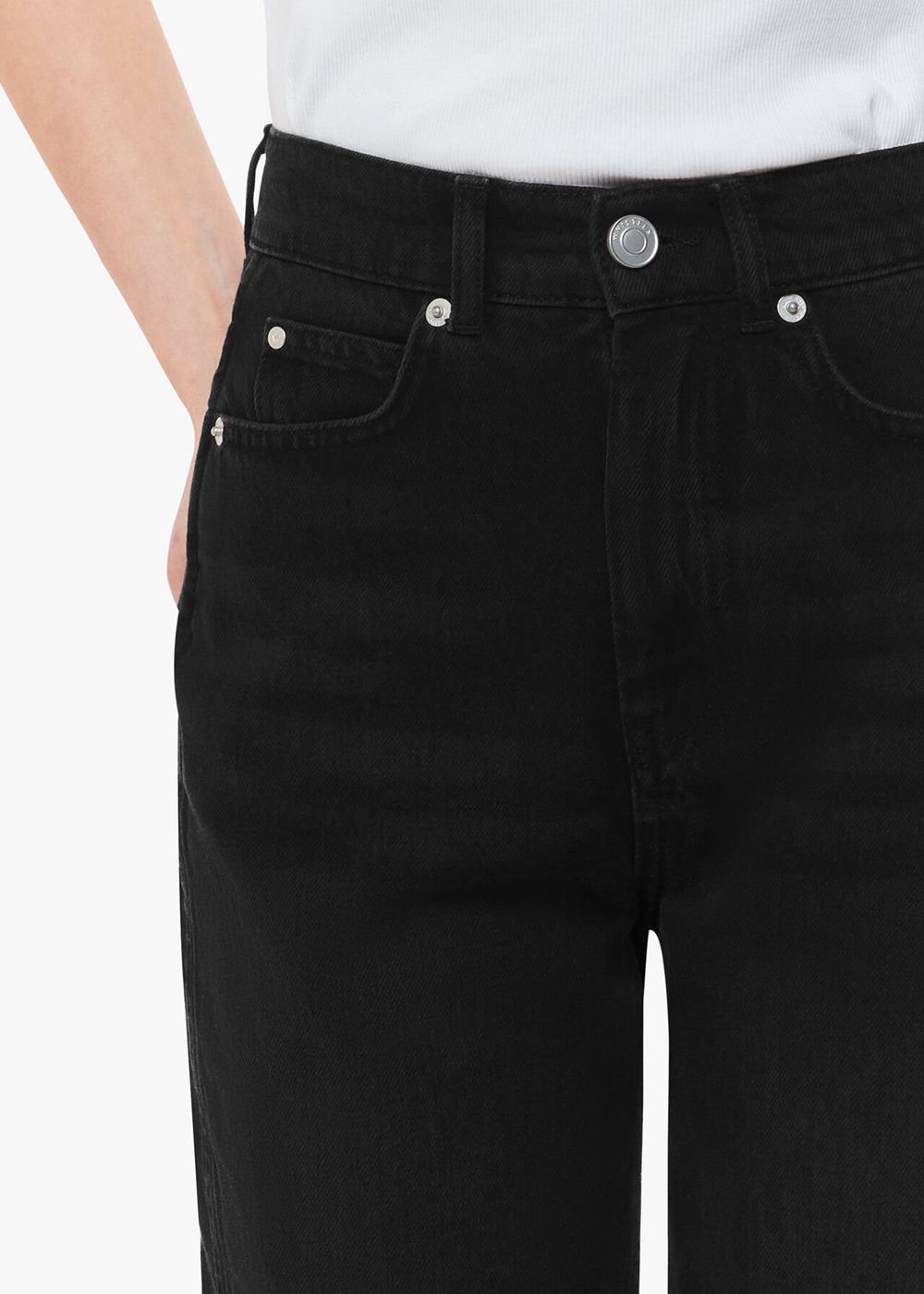 Whistles Authentic Barrel Leg Jeans Black | US-42930UYPM