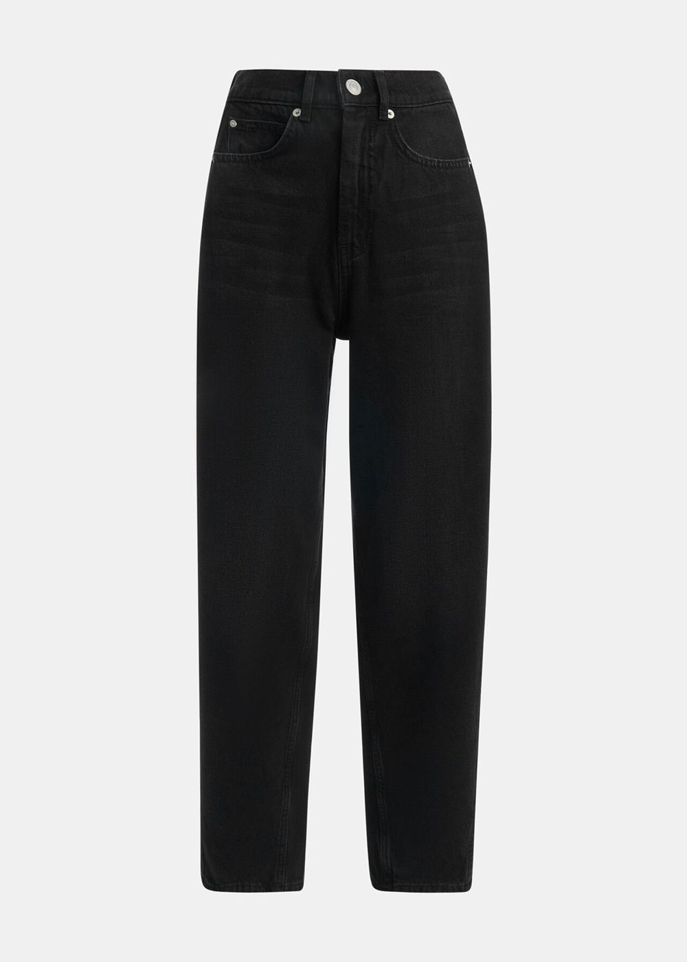 Whistles Authentic Barrel Leg Jeans Black | US-42930UYPM