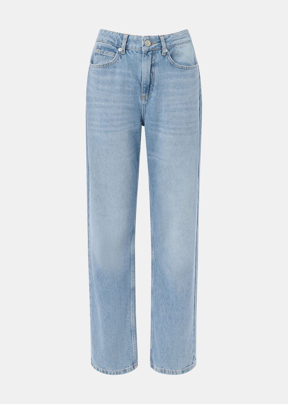 Whistles Authentic Column Leg Jeans Light Wash | US-75286KPRB