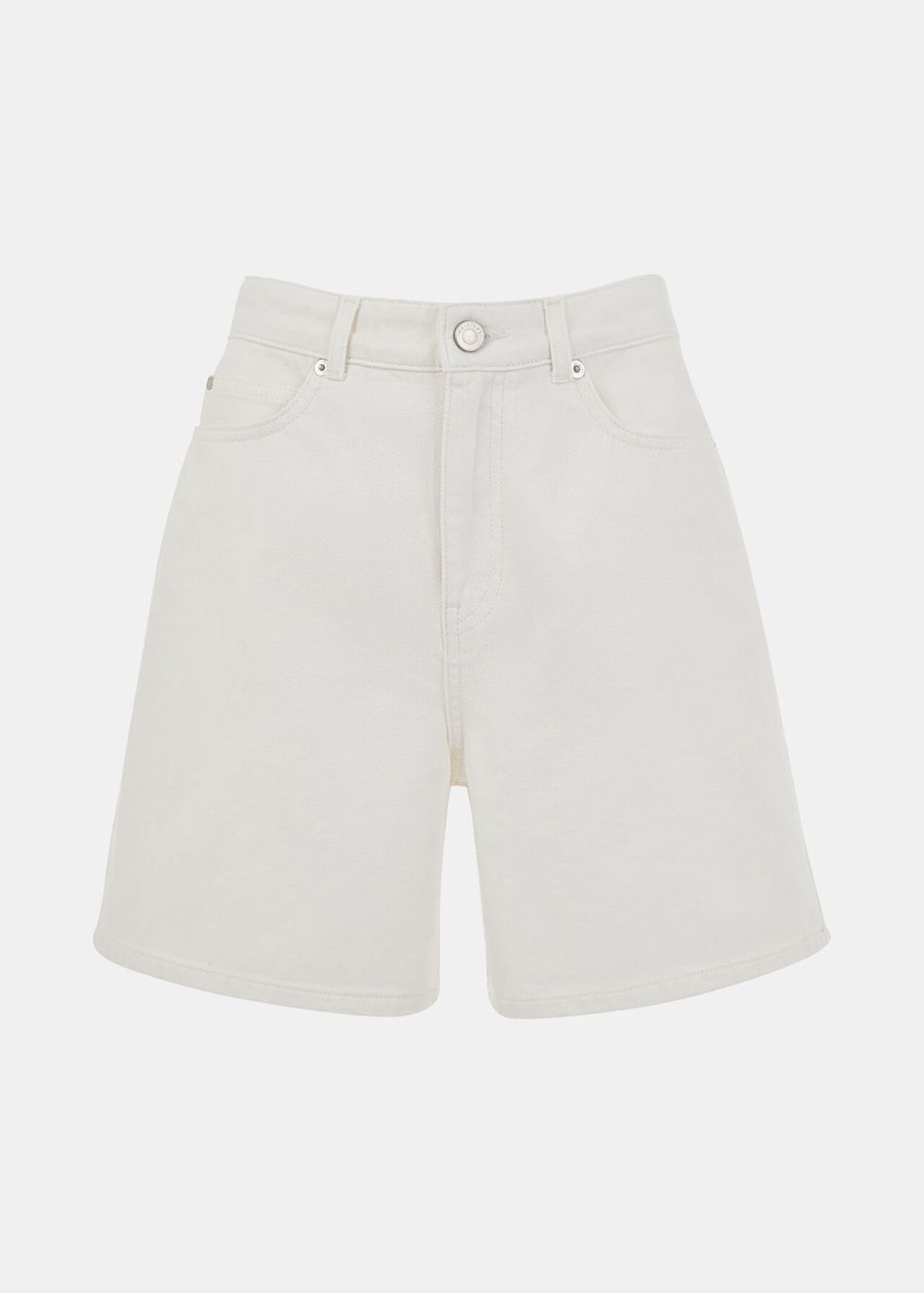 Whistles Authentic Denim Shorts White | US-08765BYZV