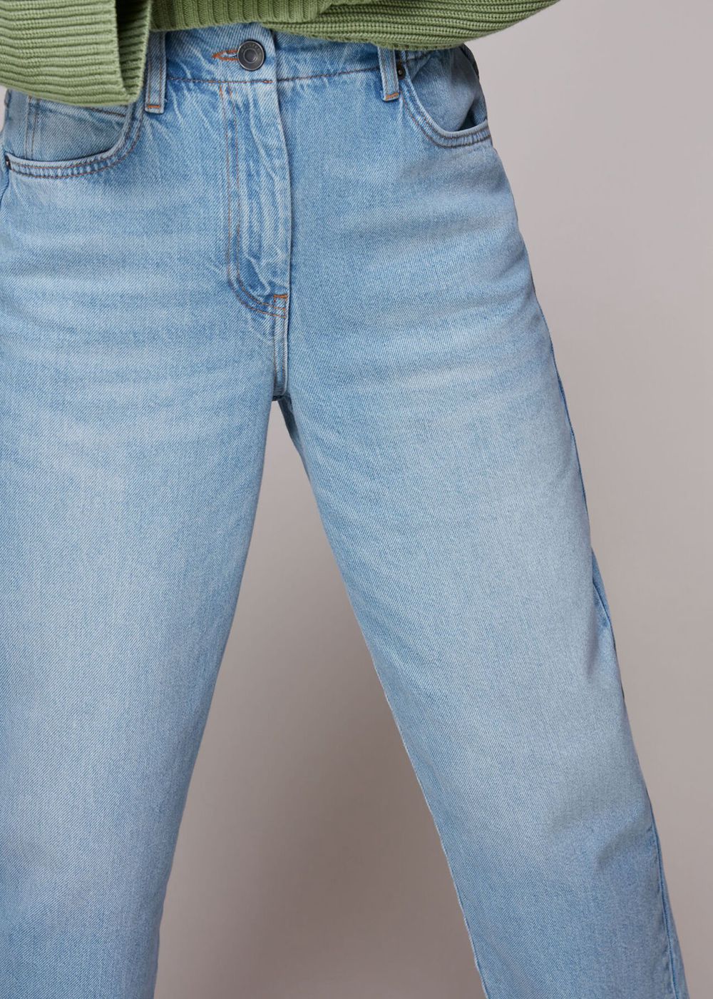 Whistles Authentic Elastic Waist Jeans Blue | US-47562BDTE