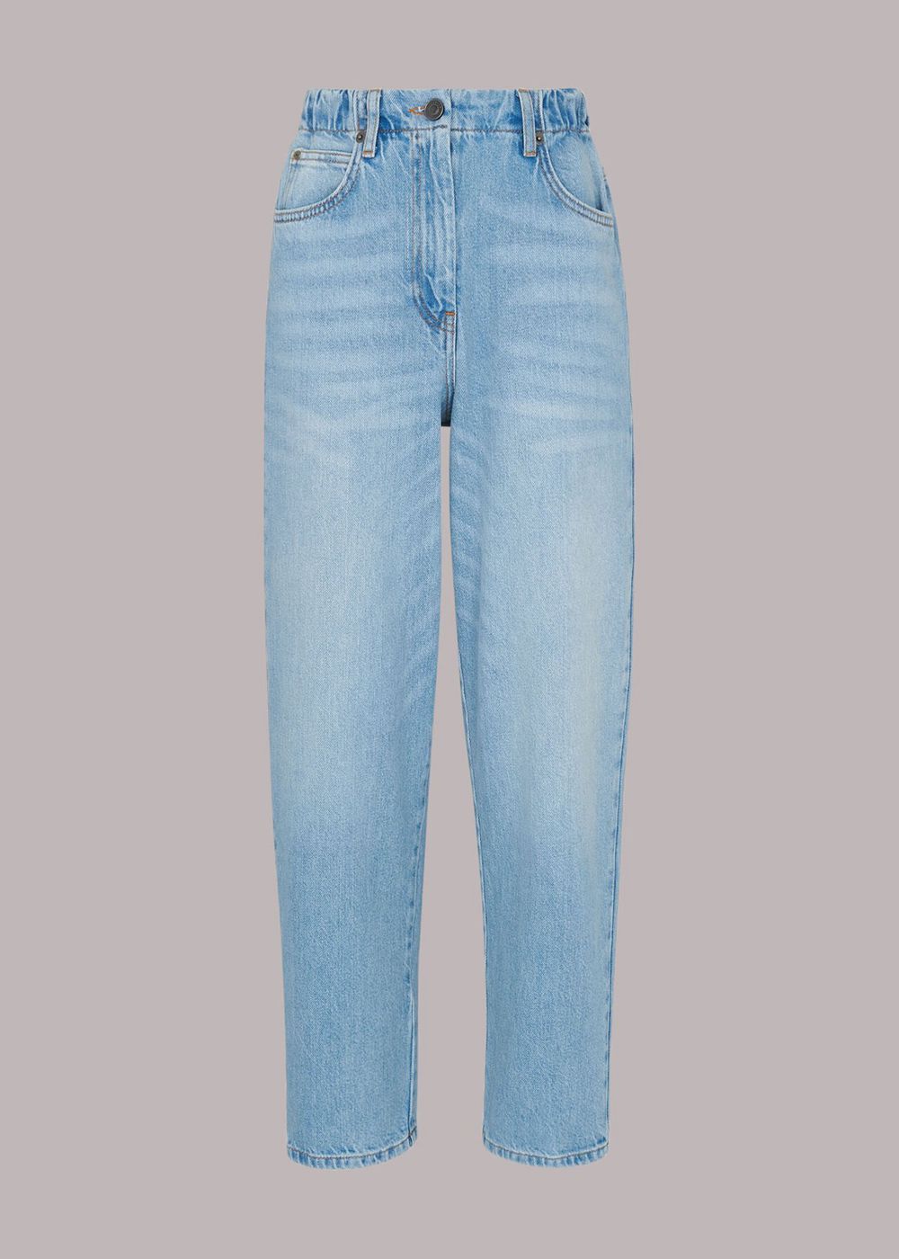 Whistles Authentic Elastic Waist Jeans Blue | US-47562BDTE