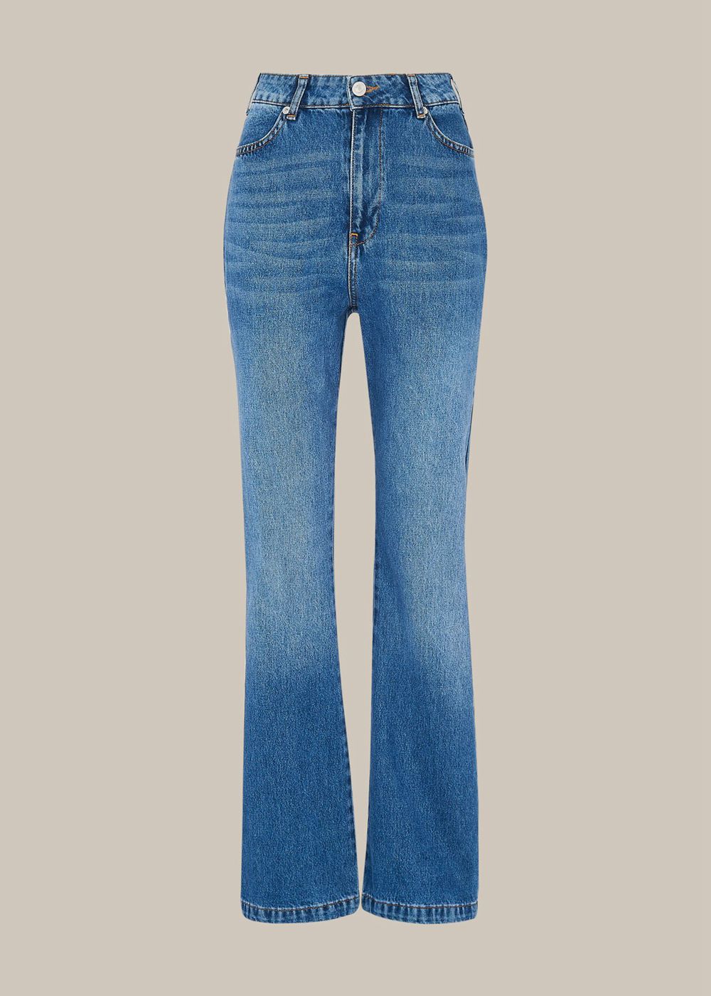 Whistles Authentic Flared Jeans Blue | US-08615MXJK