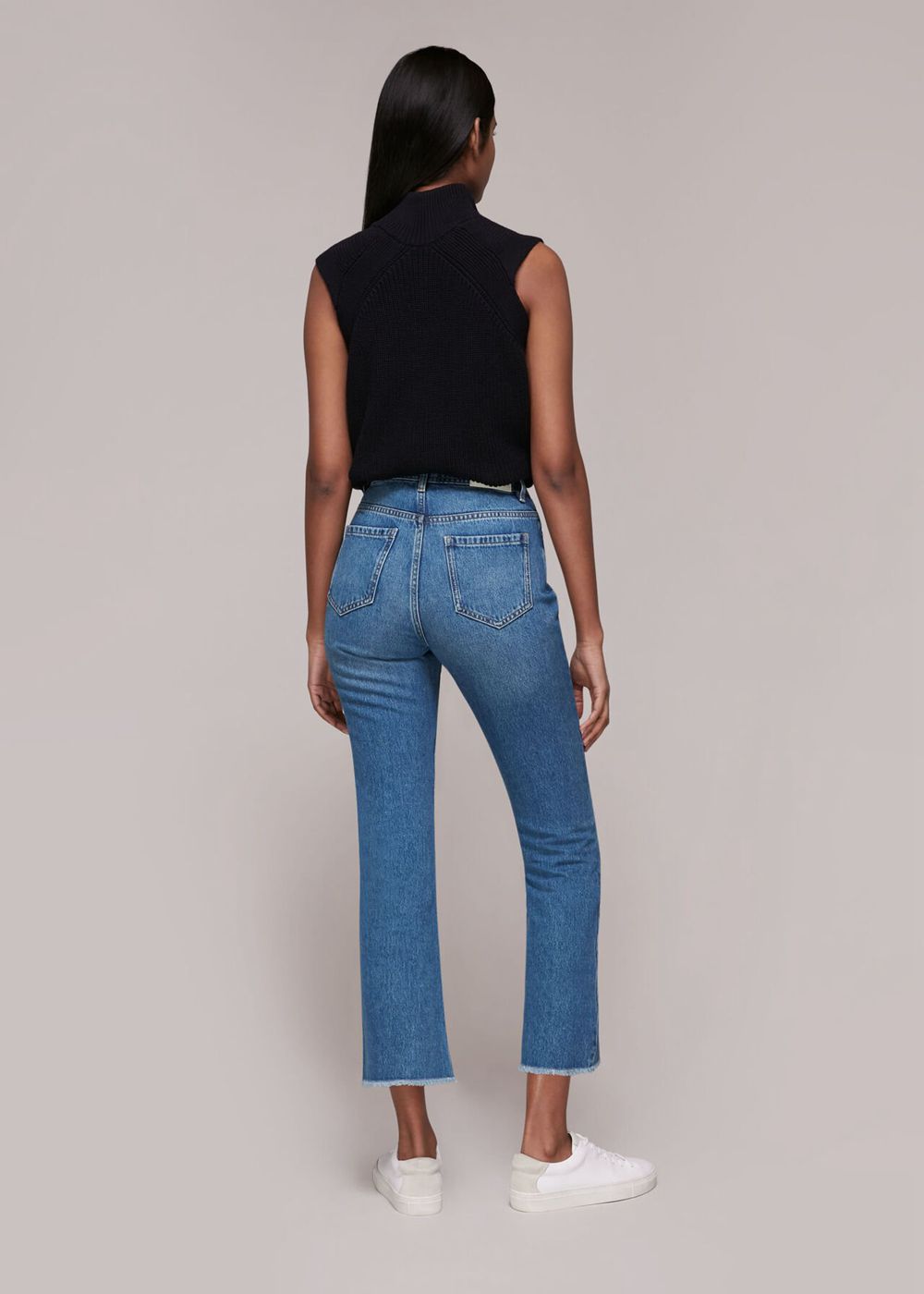 Whistles Authentic Kick Flare Jeans Blue | US-65329TRQN