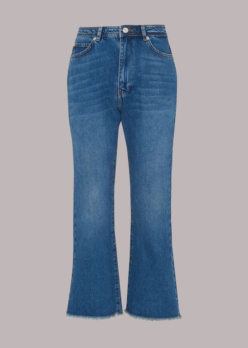 Whistles Authentic Kick Flare Jeans Blue | US-65329TRQN