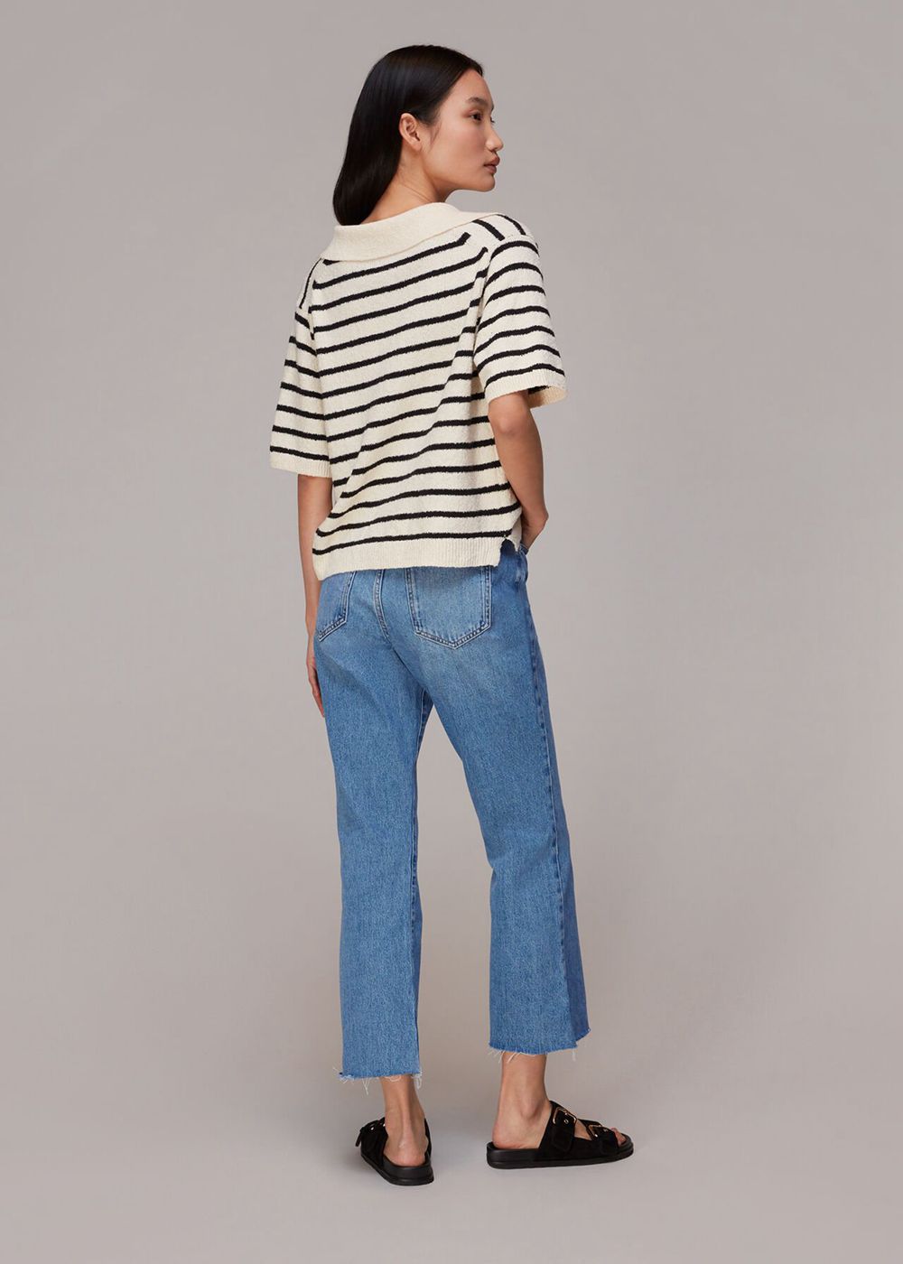 Whistles Authentic Kick Flare Jeans Light Wash | US-34187LEGV