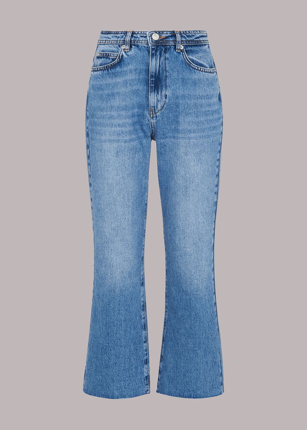 Whistles Authentic Kick Flare Jeans Light Wash | US-34187LEGV