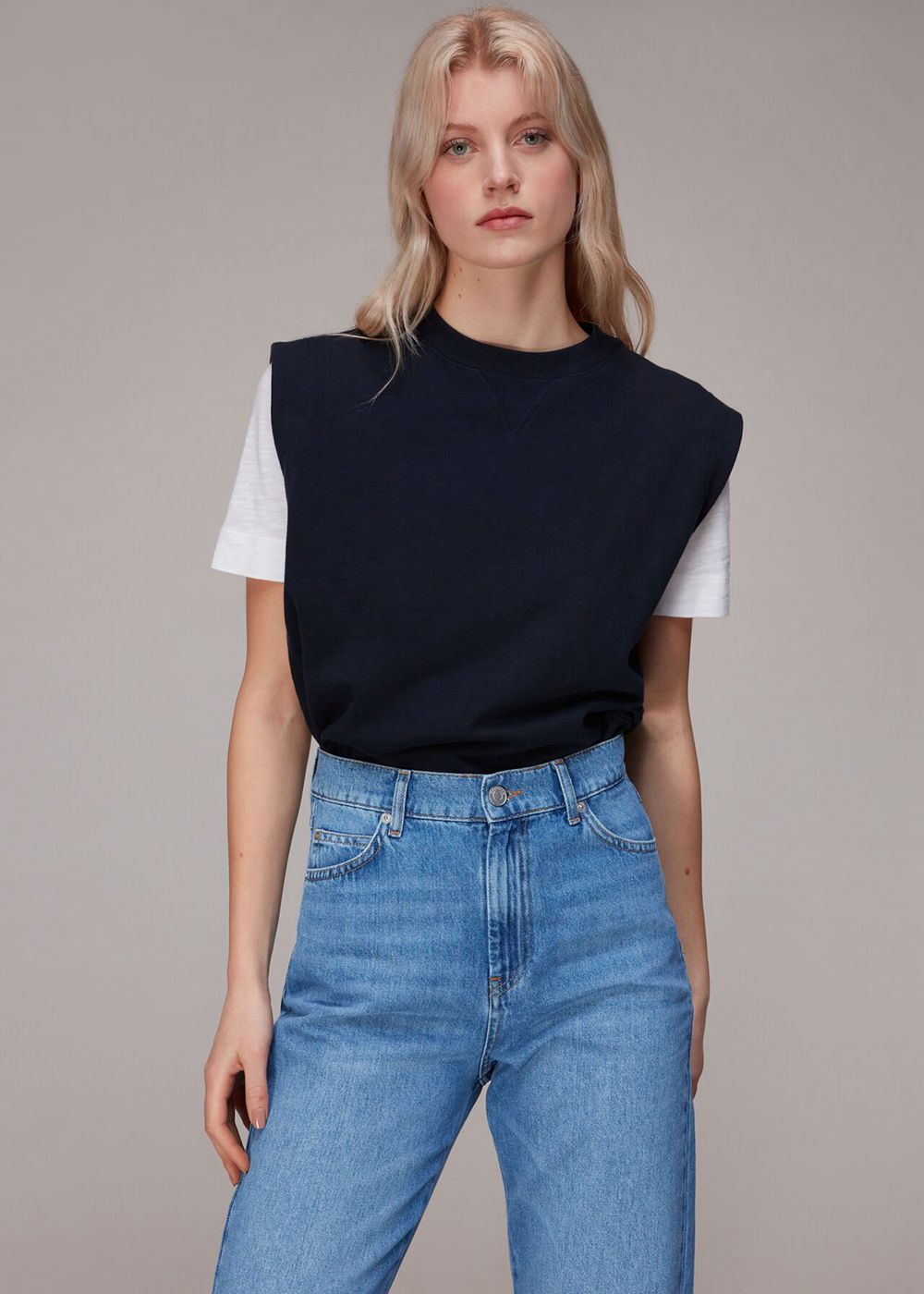 Whistles Authentic Mom Jeans Blue | US-91750VWZN