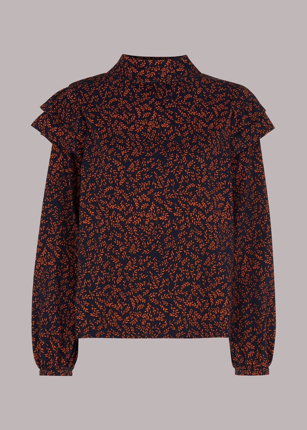 Whistles Autumn Leaves Jersey Top Multicolor | US-62490OAJS