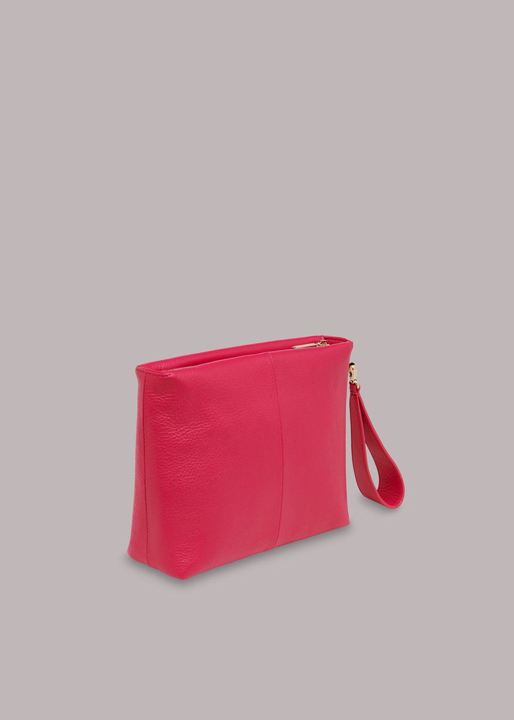 Whistles Avah Zip Top Clutch Bags Pink | US-16280WVSI