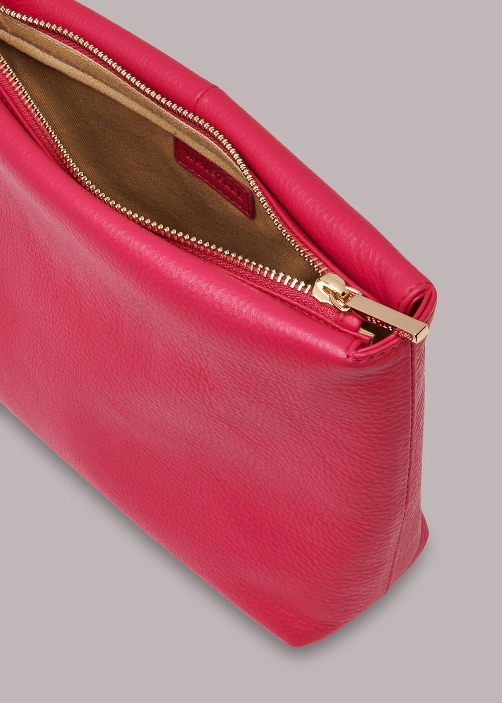 Whistles Avah Zip Top Clutch Bags Pink | US-16280WVSI