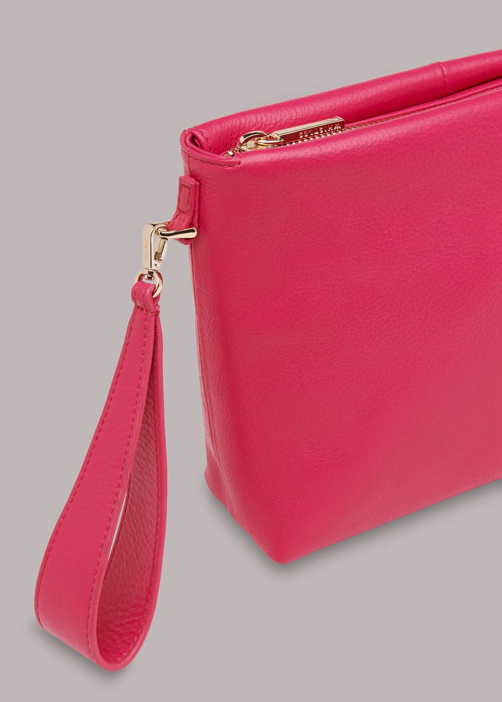 Whistles Avah Zip Top Clutch Bags Pink | US-16280WVSI