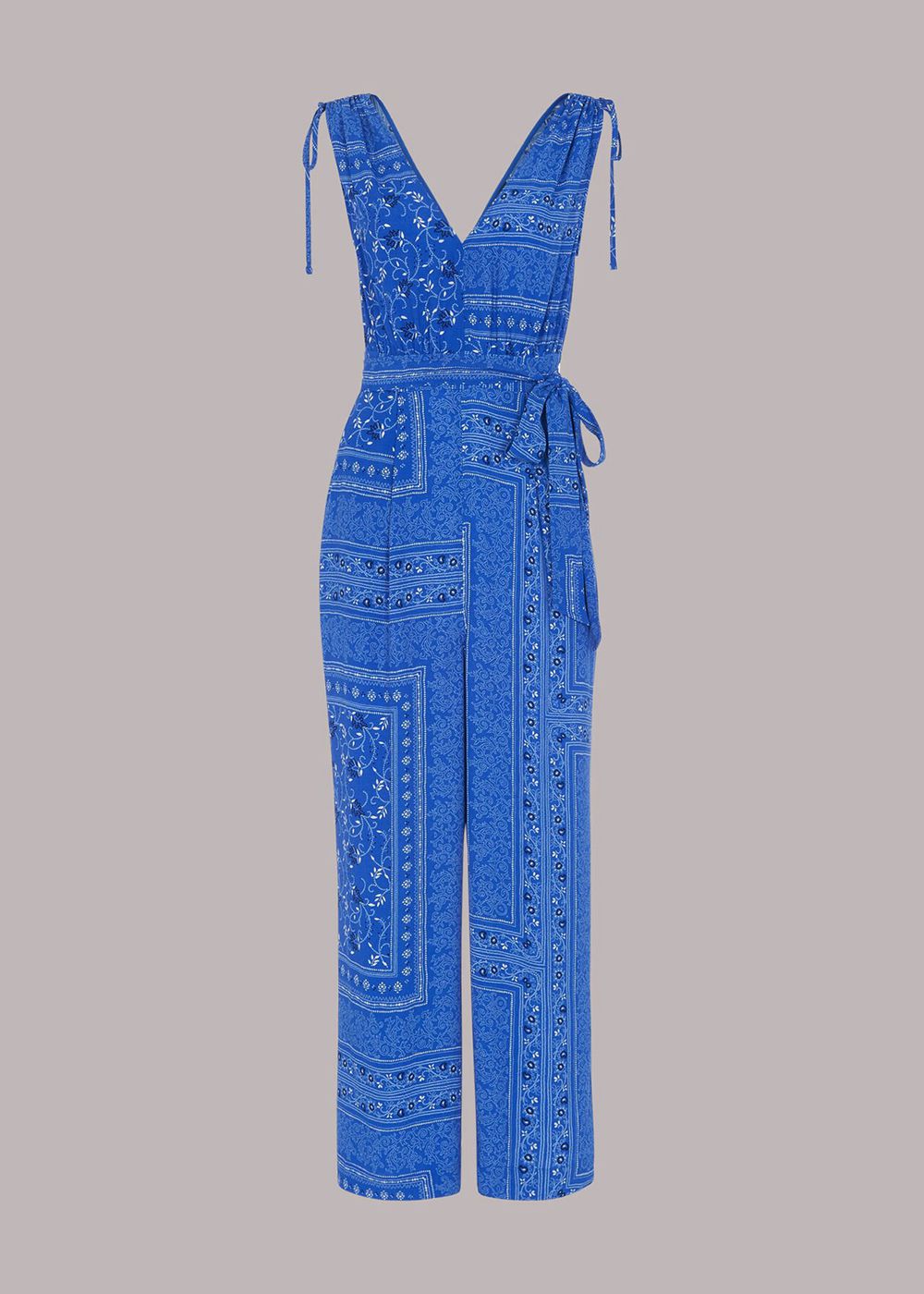 Whistles Bandana Print Jumpsuit Blue / Multicolor | US-20945QIPN