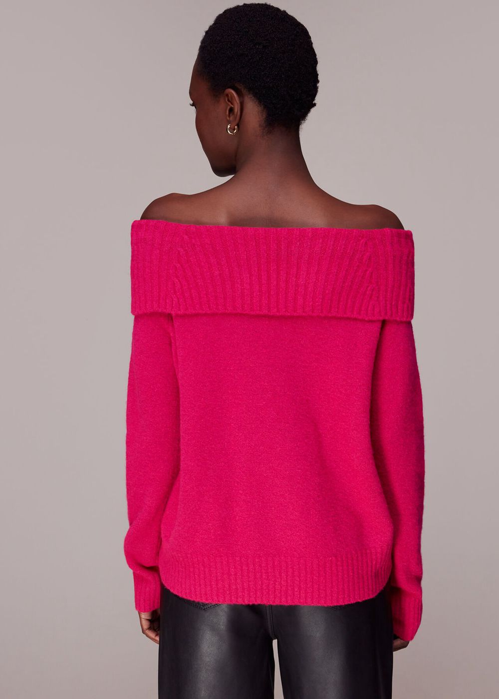 Whistles Bardot Sweater Pink | US-84510MUSL