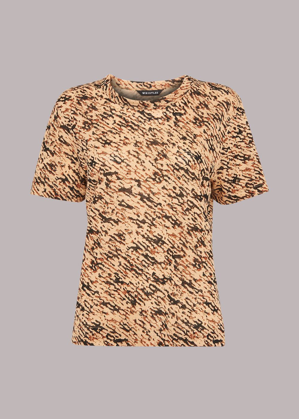 Whistles Bark Ultimate Linen T-Shirt Multicolor | US-98231VJQL