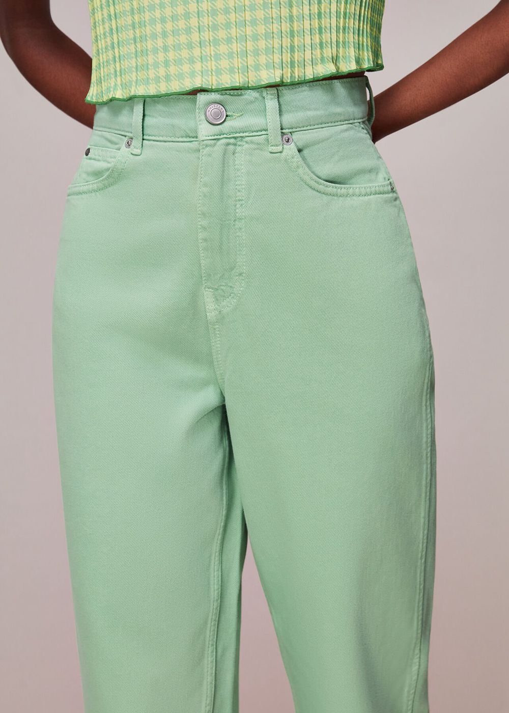 Whistles Barrel Leg Authentic Jeans Green | US-39601IBYS