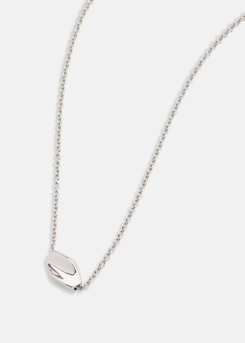 Whistles Bead Pendant Necklace Silver | US-70439ZIWJ