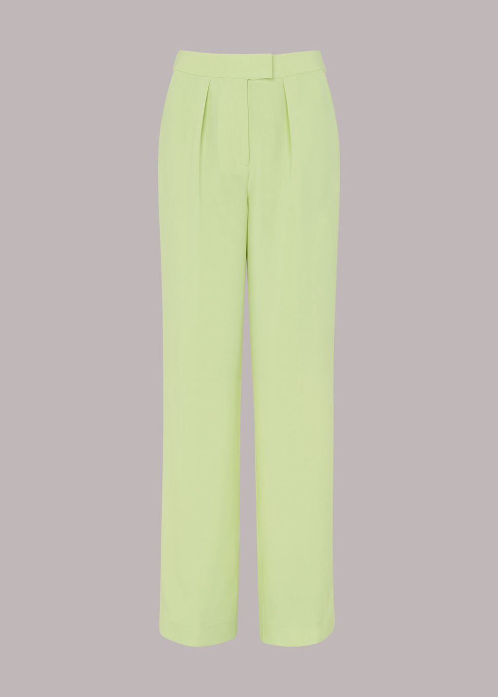 Whistles Bella Pleat Front Pants Light Green | US-09851VANM