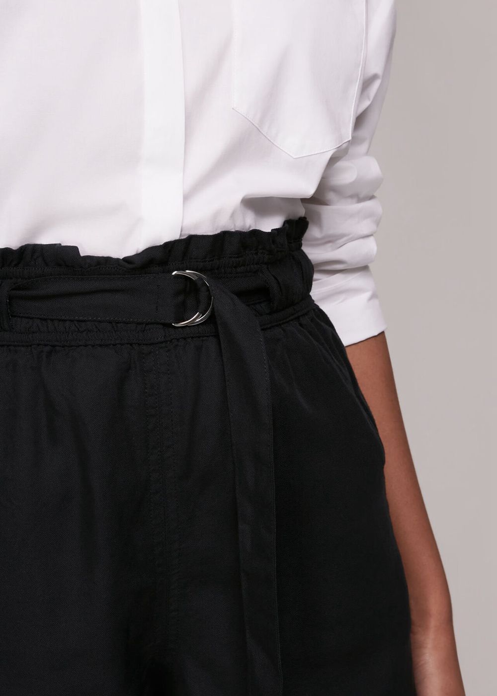 Whistles Belteds Shorts Black | US-91326TCWP