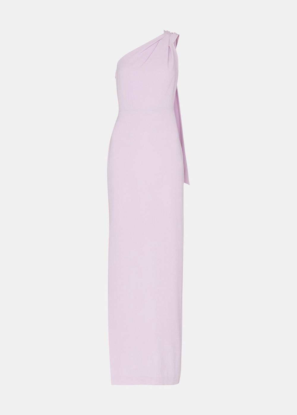 Whistles Bethan One Shoulder Maxi Dress Purple | US-83619BECN