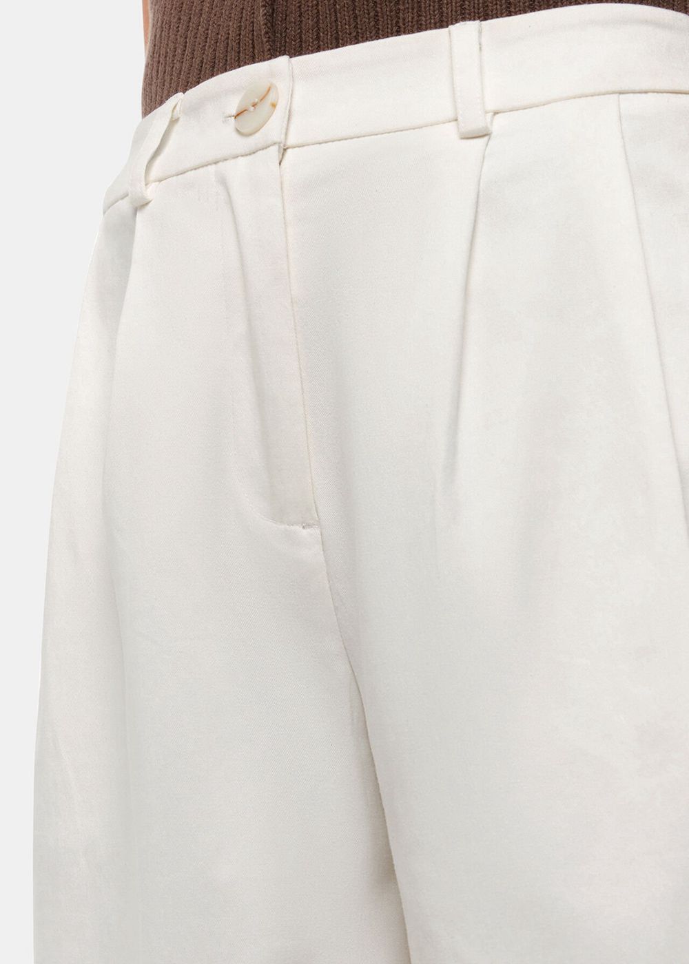 Whistles Bethany Barrel Leg Pants White | US-70349YMWS