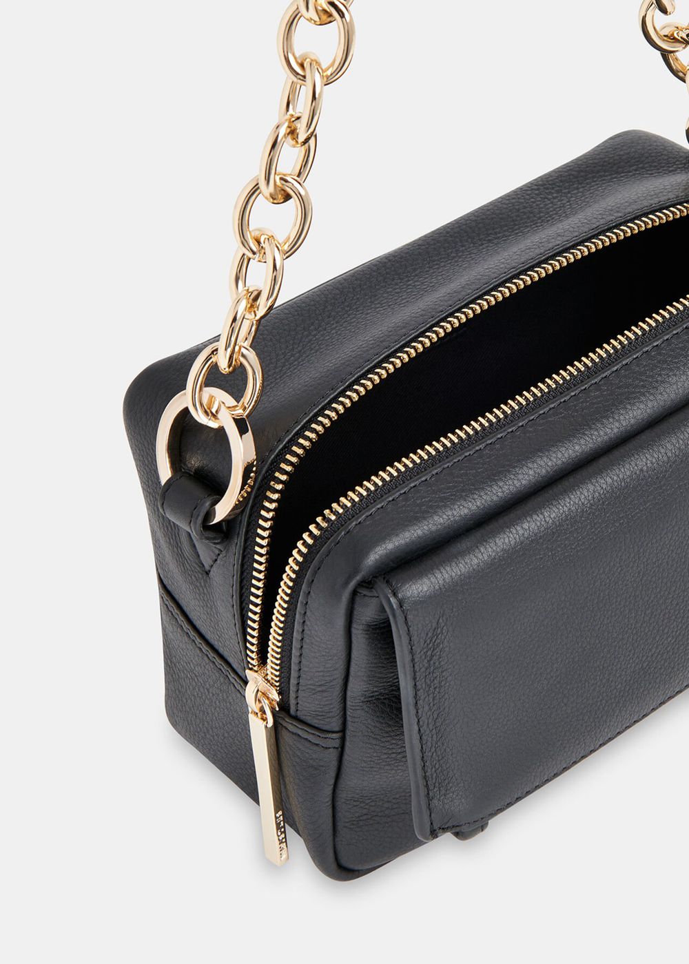 Whistles Bibi Chain Crossbody Bag Black | US-39567SBQN