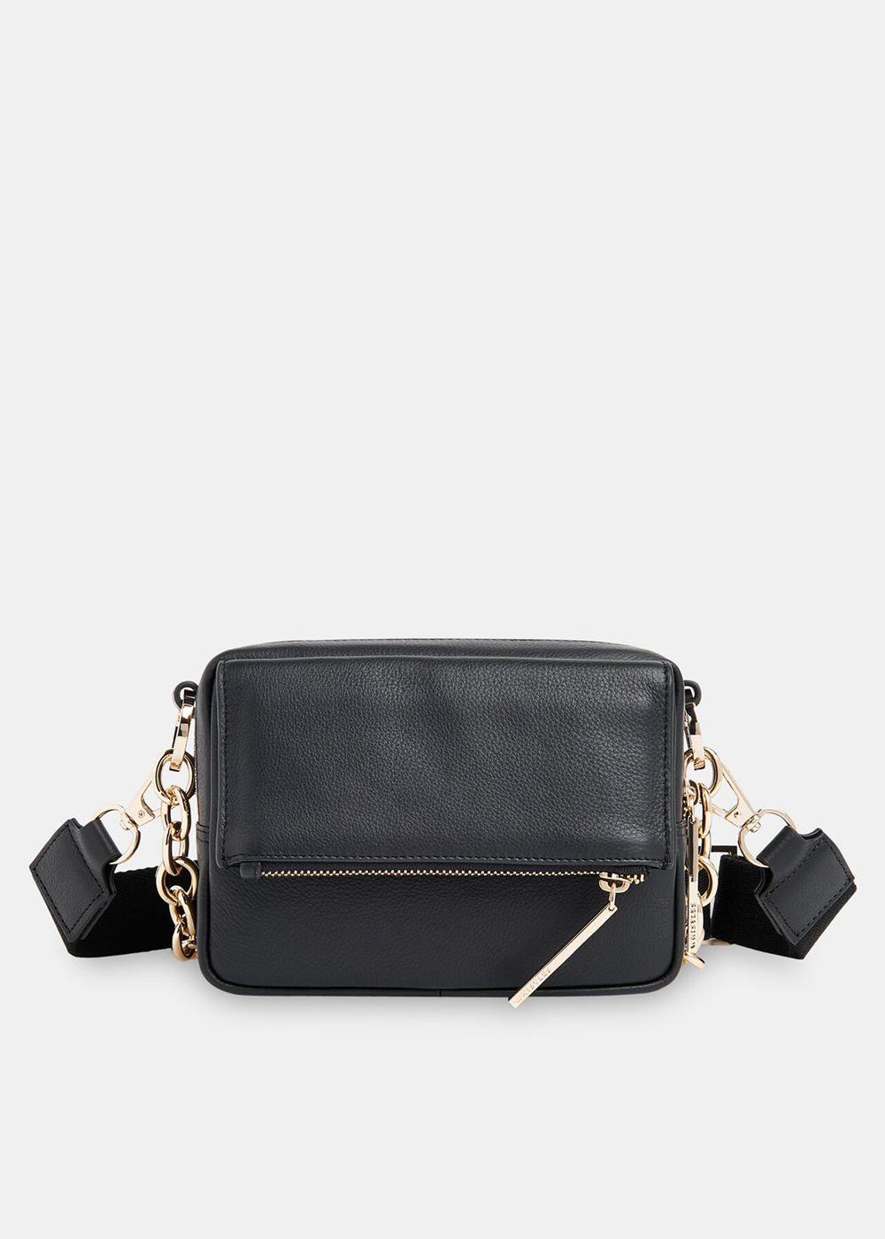 Whistles Bibi Chain Crossbody Bag Black | US-39567SBQN