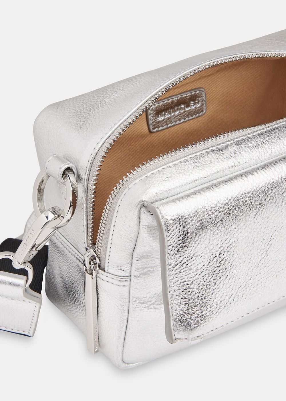 Whistles Bibi Crossbody Bag Silver | US-72049WJNR