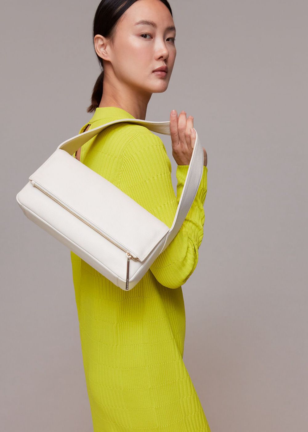 Whistles Bibi Shoulder Bags White | US-23981CRMU